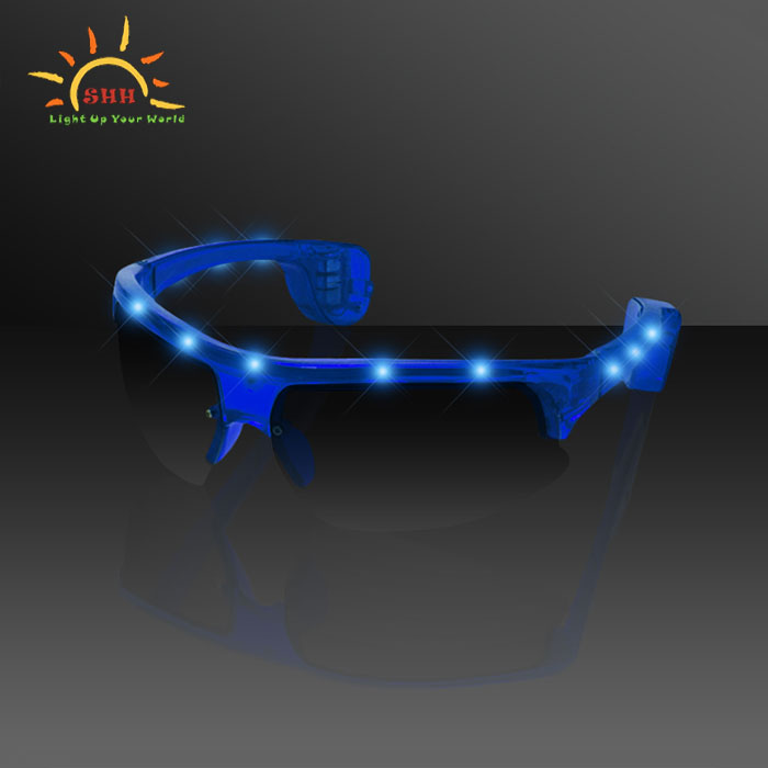 Half-frame LED Blinking Sunglasses